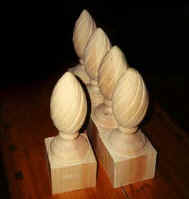 Hanson Woodturning, Custom Made Interior and Exterior Wood Finials.