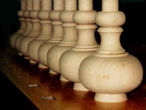 Hanson Woodturning, Furniture Parts - Bed Posts, Table Legs, Pedestal Bases, Tapered Columns and Kitchen Islands.