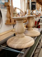 Hanson Woodturning, Furniture Parts - Bed Posts, Table Legs, Pedestal Bases, Tapered Columns and Kitchen Islands.