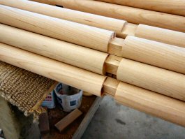 Hanson Woodturning, large work - Porch Posts, Pedestal Bases, Pool Table Legs, Stave Built, Tapered Wood Columns.