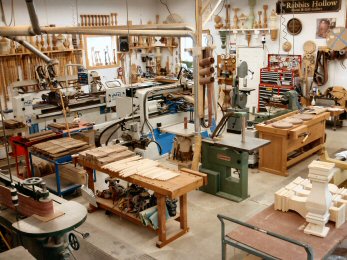 Hanson Woodturning, large work - Porch Posts, Pedestal Bases, Pool Table Legs, Stave Built, Tapered Wood Columns.