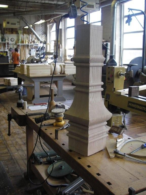 Hanson Woodturning. Square turnings. Kitchen Islands. Table Legs. Pedestal Bases. Table Bases. Large Finials.