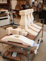 Hanson Woodturning. Square turnings. Kitchen Islands. Table Legs. Pedestal Bases. Table Bases. Large Finials.
